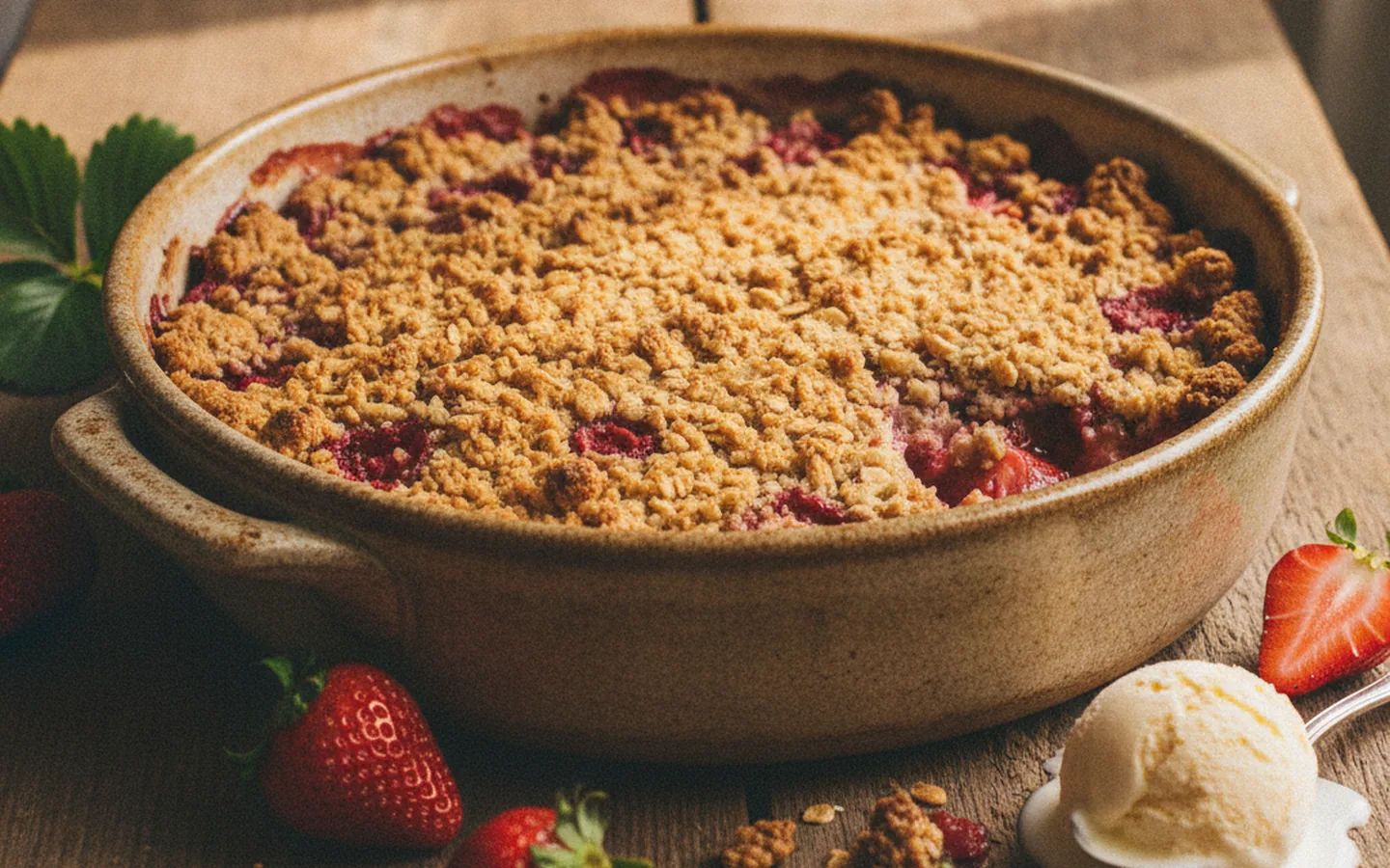 Strawberry Crumble: A Basic Recipe and Four Variations for Every Taste