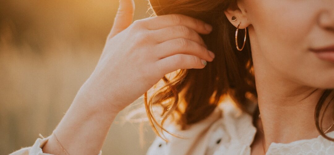 gold fashion earrings