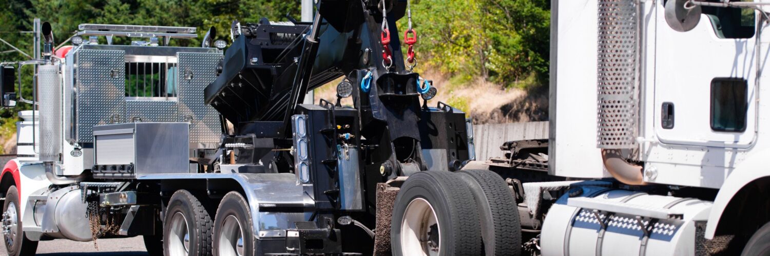 semi truck towing