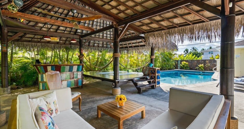 luxury backyard